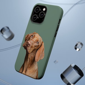 Personalized Pet Portrait iPhone Case, Using your Pets Photo, Oil Painting Style. Gift for Pet, Dog or Cat Lover/Mom, Magnetic Tough Cases
