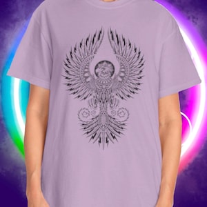 Phoenix Bird Unisex T-shirt, Fire Bird Tee, Mythical Creature Shirt, Phoenix Graphic Top, Bird Lover Gift