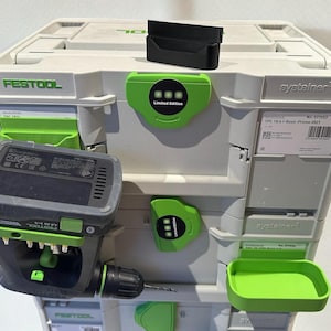 Cordless screwdriver holder for Festool Systainer SYS3 | Systainer | Machine holder | Storage | Shop organization