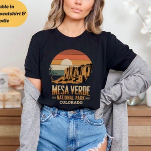 Mesa Verde National Park T-Shirt Sweatshirt Hoodie, Colorado Graphic Shirt, Retro Sunset Tee, Cliff Dwelling Top, Vintage Desert Gift