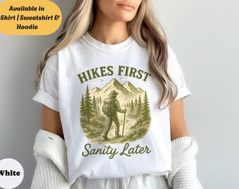 Grappig shirt voor wandelpad in vintagestijl, retro T-shirt voor wandelliefhebbers, sweater hoodie voor avontuurlijke liefhebbers