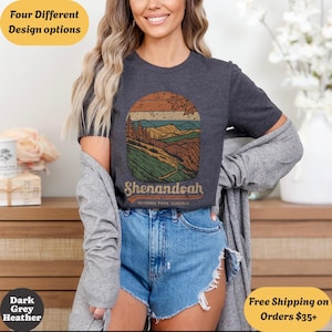 Shenandoah National Park Virginia Crewneck Shirt, Vintage Hiking Mountain Tee, Retro Outdoor Nature Trail Tshirt, Adventure Fall Scenic Gift