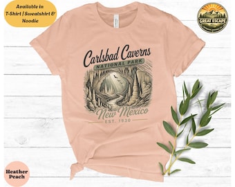 Carlsbad Caverns National Park Shirt | New Mexico Caves Nature Sweatshirt | Sunset Bats Graphic Hoodie