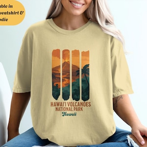 Hawaii Volcanoes National Park Crewneck T-Shirt Sweatshirt Hoodie, Ebruch Lava Flow T-Shirt, Big Island Natur Top, Vulkan Geschenk für Reisende