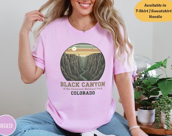 Black Canyon National Park Shirt, Colorado Gunnison River Tee, Retro Nature Lover Sweatshirt Hoodie