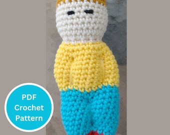 crochet doll pattern, comfort doll pattern, dementia doll, montessori doll, 4H project, beginner crochet, new baby gift, dementia gift