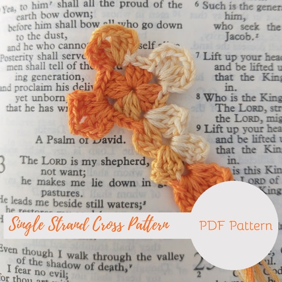 Crochet Pattern Bookmark Crochet Pattern Christian Crochet Etsy