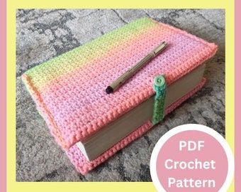 Crochet book cover pattern, crochet pattern, bible cover pattern, crochet gift, crochet bible bag pattern, back to school crochet