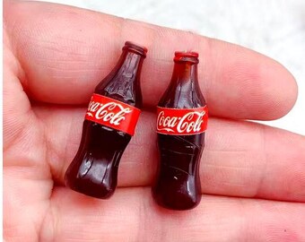 Dollhouse C Cola..Miniature Toy Replica Soda Bottles 1/12 Scale Realistic Replica