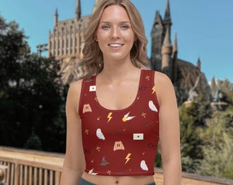 Wizarding Crop Top, Universal Cropped Tank, Theme Park Shirt