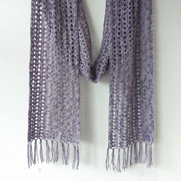 Crochet Lace Shell Stitch Scarf - Pattern PDF