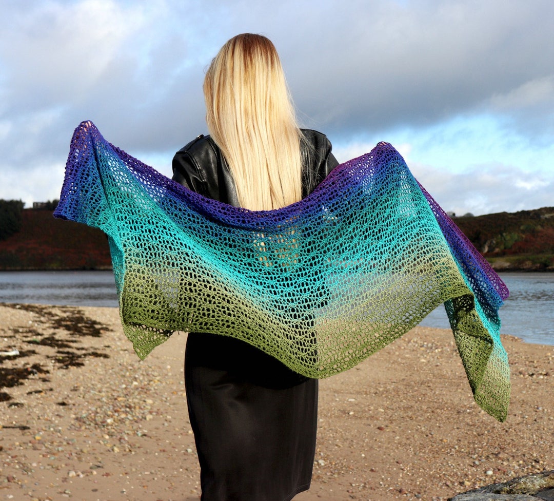 Crochet Shawl Wrap Pattern PDF Scheepjes Whirl Yarn Cake