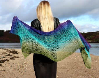 Crochet Shawl Wrap Pattern PDF Scheepjes Whirl Yarn cake