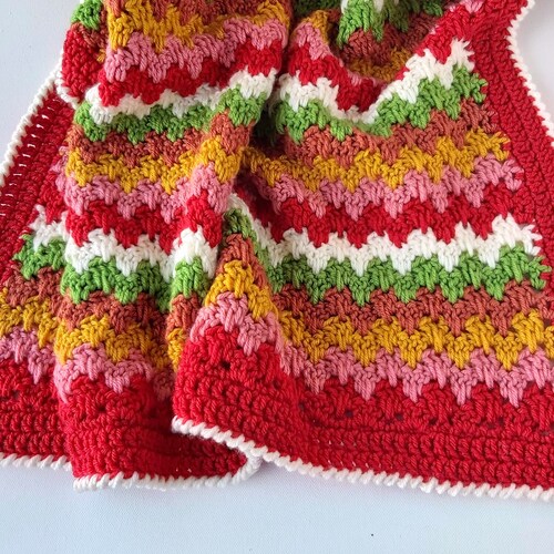 Crochet Blanket Pattern PDF Cot Size Granny Spike Stitch Etsy