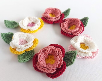 Crochet 3D Peony Flowers - Easy Crochet Embellishments