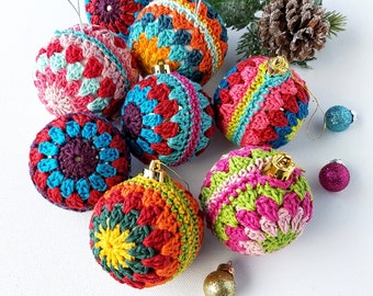 3 Christmas Crochet Bauble Patterns eBook - Crochet Ball PDF