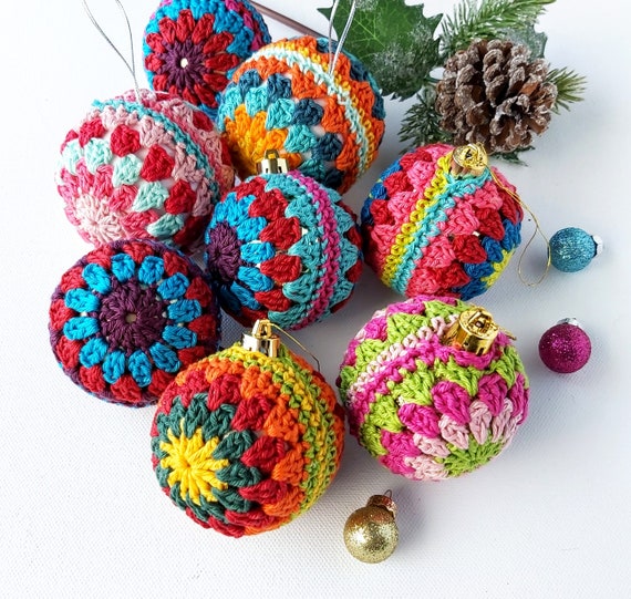 3 Christmas Crochet Bauble Patterns eBook - Crochet Ball PDF