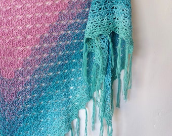 Crochet Shawl Pattern - Lace - triangle - crochet shawl pattern PDF