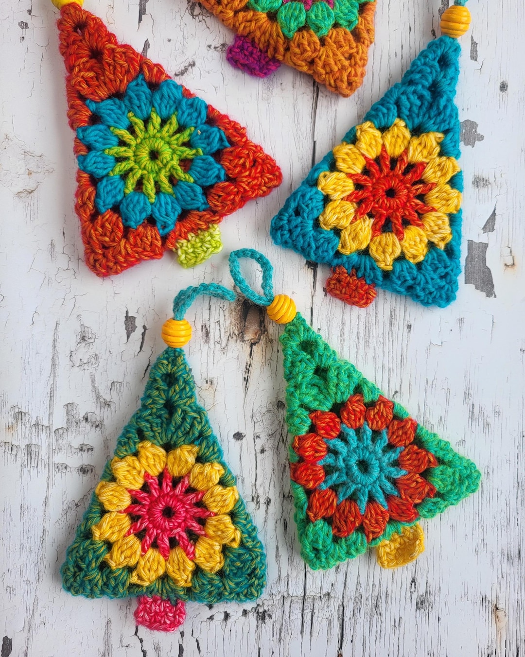Crochet Christmas Tree Ornament Decoration PDF Pattern - Etsy