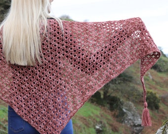 Crochet Shawl Pattern - beginner pattern PDF