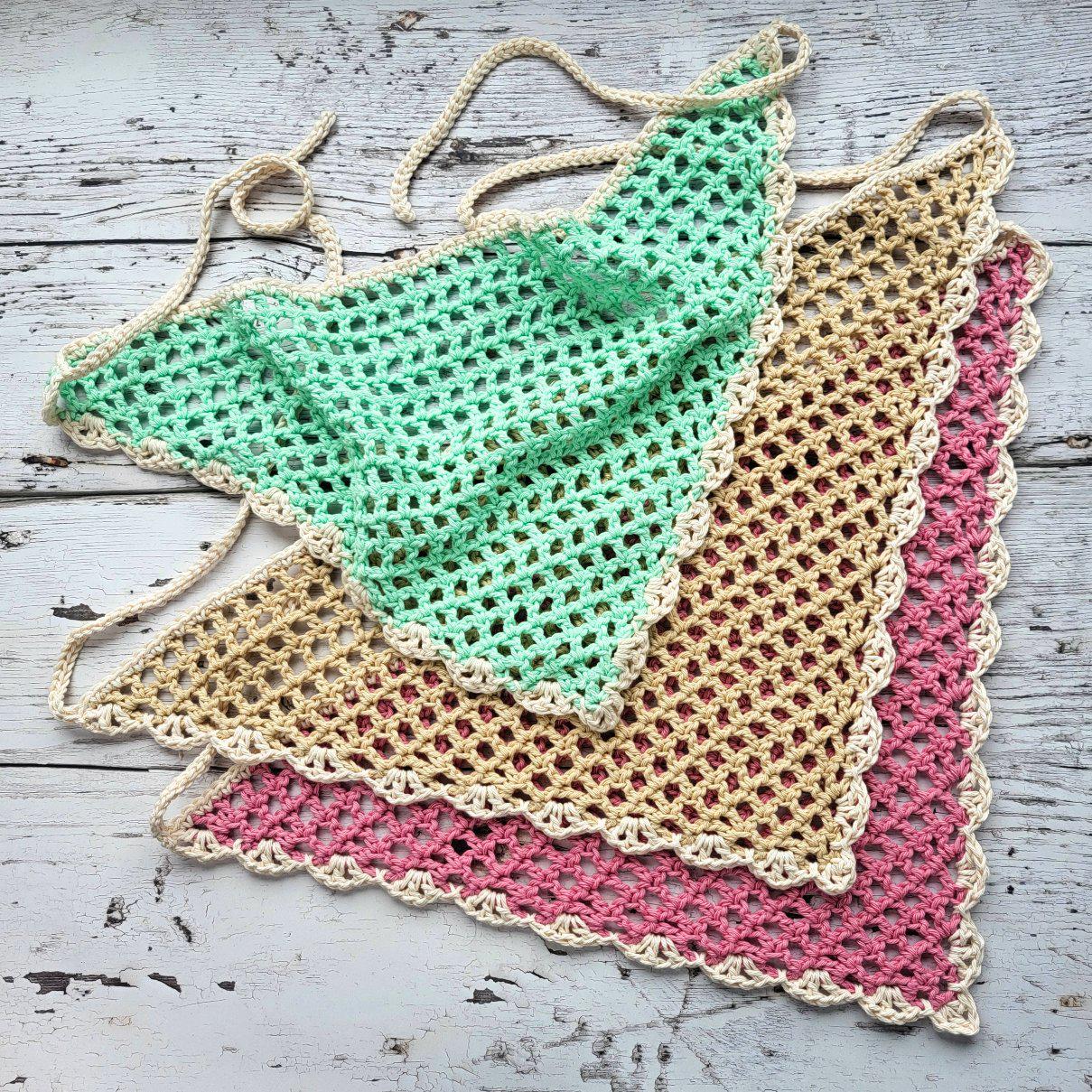 30 Head Scarf Crochet Patterns for Bandanas, Kerchiefs, and Stylish Wraps 31 Vintage-Style Lace Bandana Head Scarf PDF Pattern