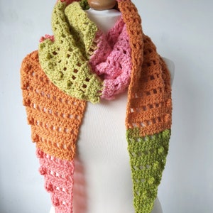 Crochet Scarf One Skein Caron Cake Yarn Pattern PDF Download image 3