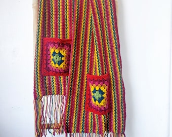 Crochet Pocket Wrap Shawl Granny Pattern pdf