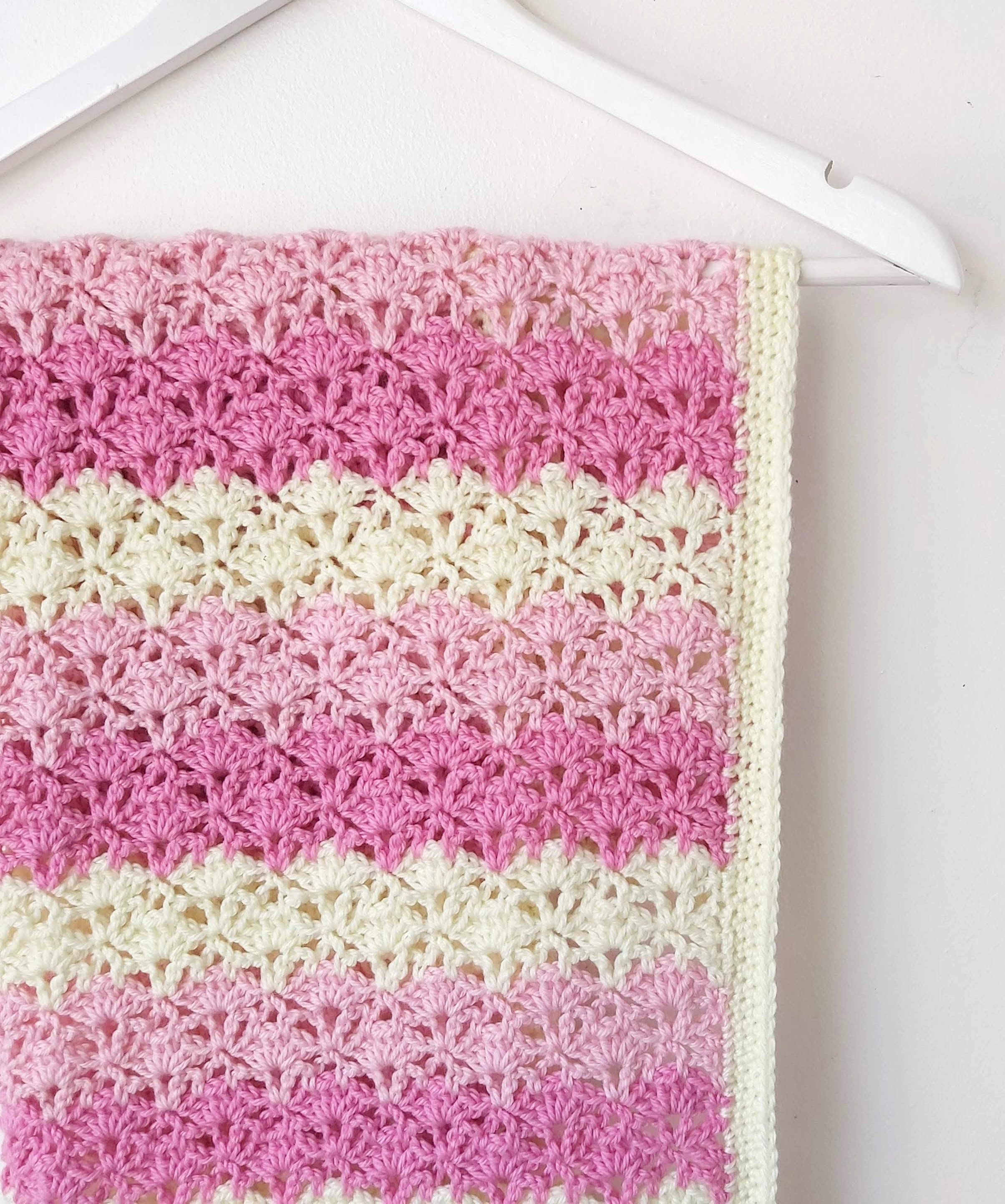 Crochet Baby Blanket Pattern The Puffy Shell Baby Blanket
