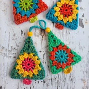 Crochet Christmas Tree Ornament Decoration PDF Pattern