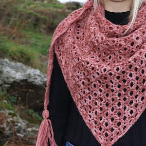 Crochet Shawl Pattern beginner pattern PDF image 4