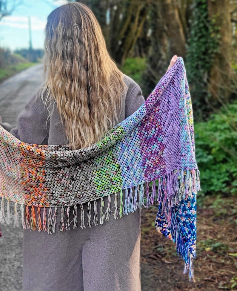 Crochet Shawl - Crochet Advent Mini Skeins Pattern PDF - Etsy