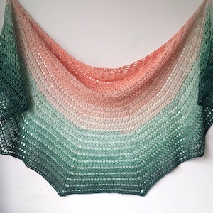 Crochet Semi-Circle Shawl Pattern Apricot Rose Crochet Half Circle pattern PDF image 4