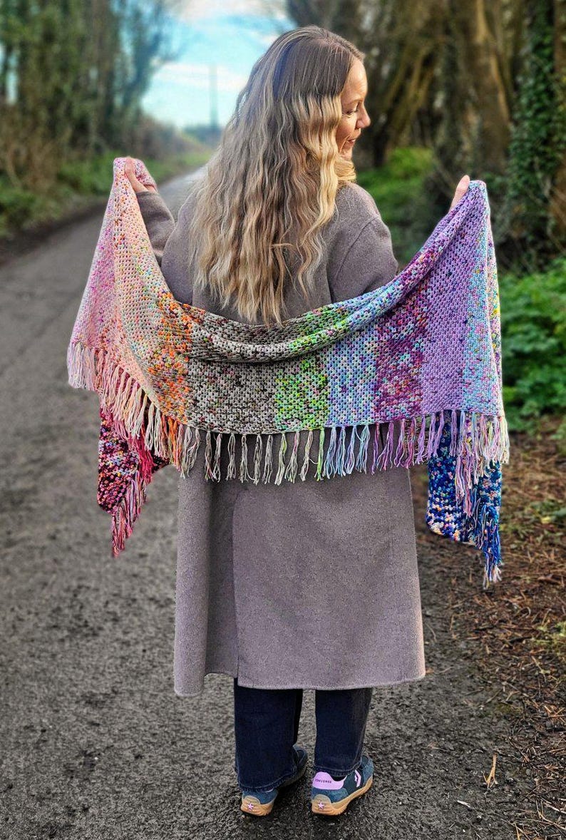 Crochet Shawl - Crochet Advent Mini Skeins Pattern PDF - Etsy