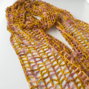 Crochet Lace Scarf Pattern PDF - Easy and Delicate stitch for Crochet Scarf