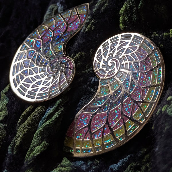 Rainbow Sacred Spiral Pin