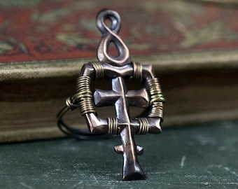 Anima Mundi -- Alchemy Ring in Bronze or Silver