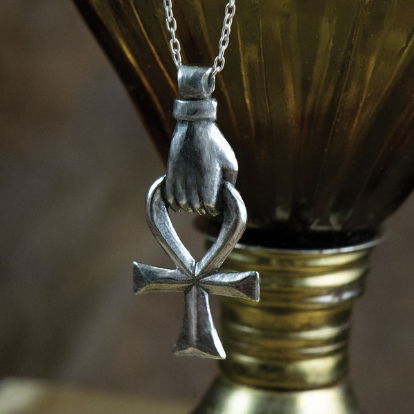 The Ankh -- Pendant & Chain in Bronze or Silver