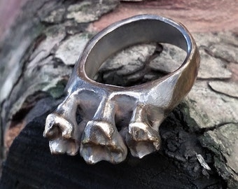 Omnivore -- Tooth Ring in Bronze or Silver