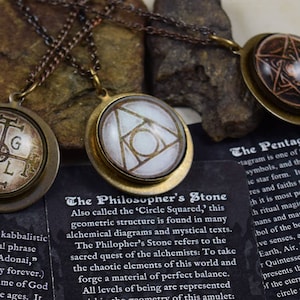 The Philosopher's Stone Squared Circle Hermetic Amulet image 4