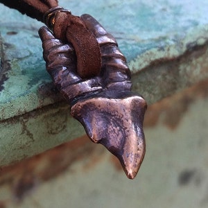 Wolf Fang Talisman -- Handmade Pendant in a choice of Bronze or Sterling Silver