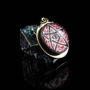 Elder Sign Pendant -- Brass Pendant