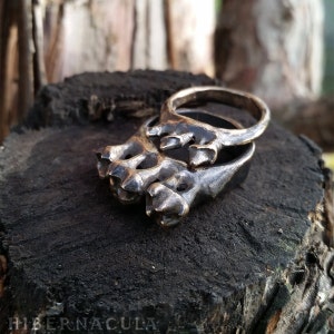 Omnivore Tooth Ring in Bronze or Silver image 3