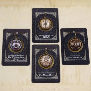 The Philosopher's Stone Squared Circle Hermetic Amulet image 6