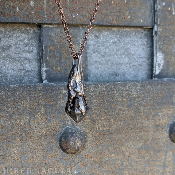 Magnetite crystal necklace deals