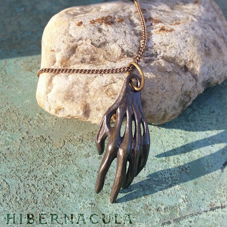 Phantom Hand Handmade Pendant in Bronze or Silver