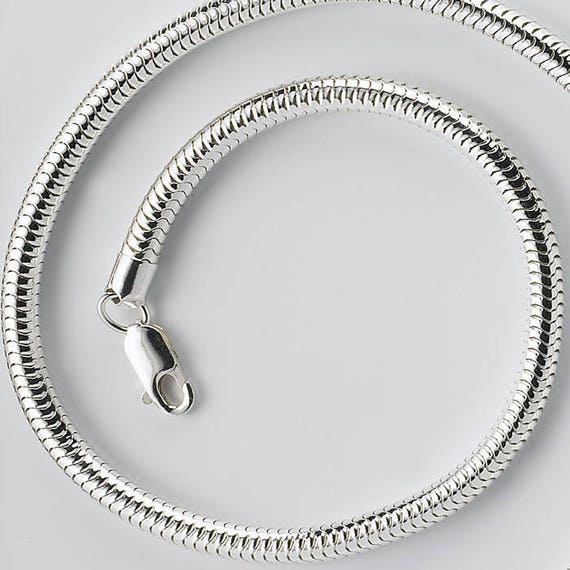 Sterling Silver Snake Chain - Etsy