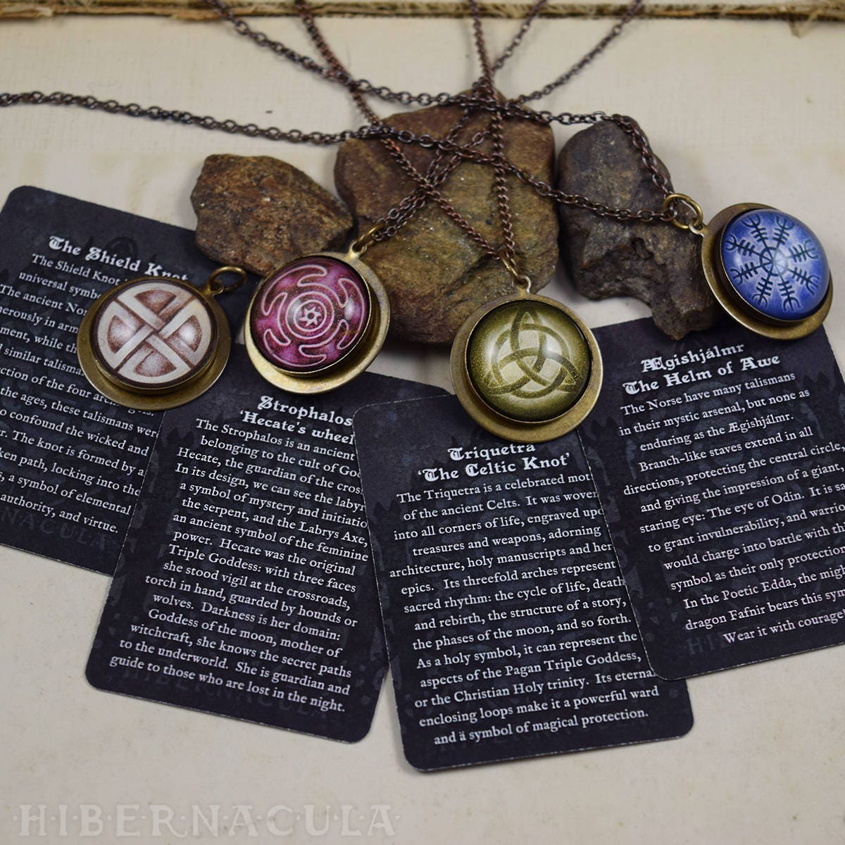 Pendentif nœud Triquetra Trinity collier protection talisman
