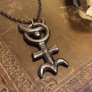 Hieroglyphic Monad -- Dee Pendant in Bronze or Silver