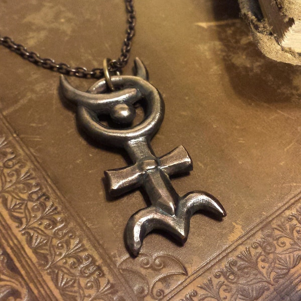 Hieroglyphic Monad -- Dee Pendant in Bronze or Silver