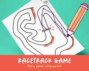 Gioco di corse con matita / gioco di società / gioco natalizio / gioco di corse con matita